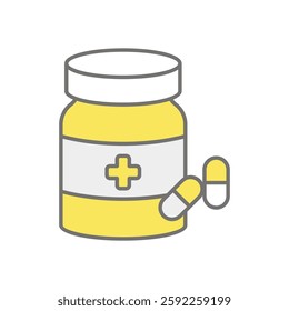 Medication icon vector stock illustration