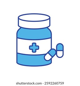 Medication icon vector stock illustration