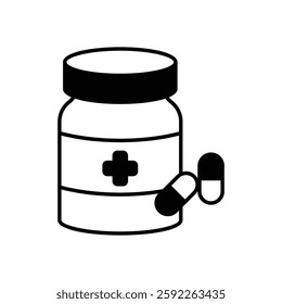 Medication icon vector stock illustration