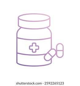 Medication icon vector stock illustration