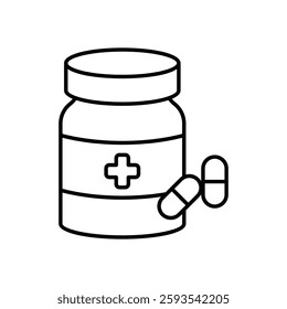 Medication icon vector stock illustration