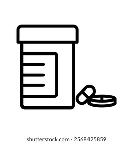 Medication line icon , vector, pixel perfect, illustrator file