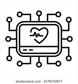 Medication Outline Icon Vector Illustration