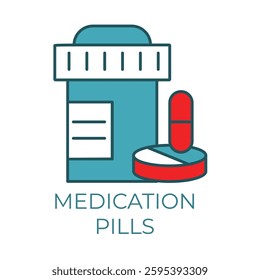 Medication Pills – Container Representing Prescription Drugs