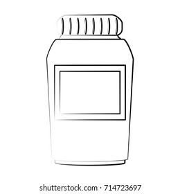 medication pills flask icon image