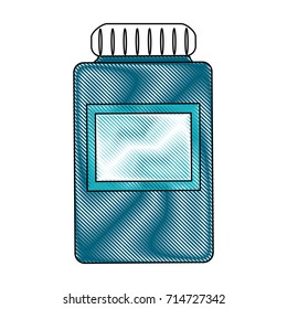 medication pills flask icon image