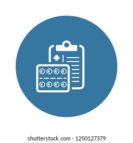 Medication Pills Flat Icon