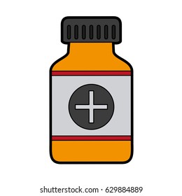 medication pills healthcare icon image 