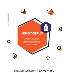 Medication Pills Infographic Icon