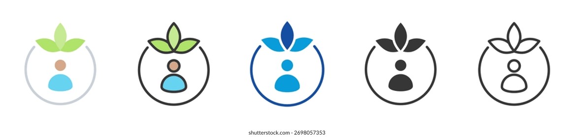 medication review icon set multi style various collection
