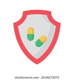 Segurança contra medicamentos:Ícone de vetor que pode facilmente modificar ou editar

