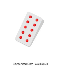 Medication tablet, drug pack.vector