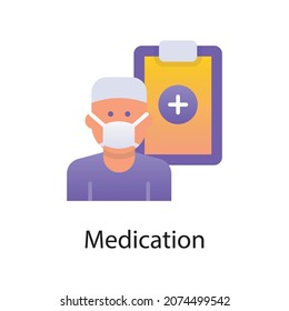 Medication vector Gradient  Icon Design illustration. Activities Symbol on White background EPS 10 File