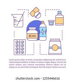 Medications concept linear illustration. Pharmacy. Disease treatment. Medicine and healthcare. Article, brochure, magazine page layout with text boxes. Print design. Vector isolated outline drawing