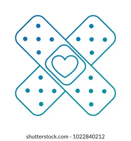 medicinal bandages isolated icon