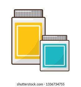 medicinal bottles laboratory science