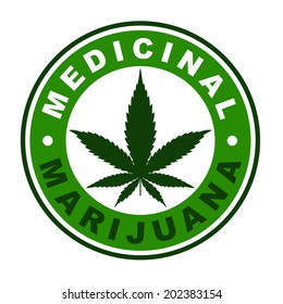 Medicinal marijuana label.