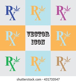 Medicinal Marijuana vector icon
