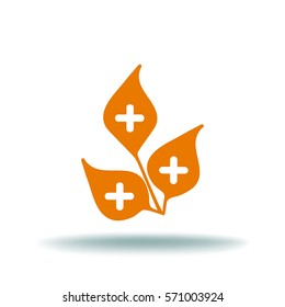 Medicinal plant. Icon.
