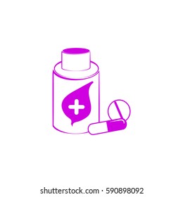Heilpflanze. Symbol.
