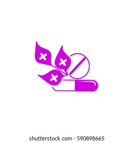 Medicinal plant. Icon.