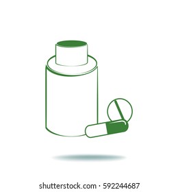 Medicinal plant. Icon.