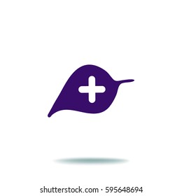 Heilpflanze. Symbol.