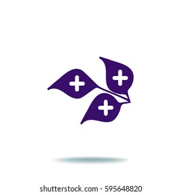 Heilpflanze. Symbol.