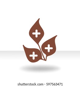 Medicinal plant. Icon.