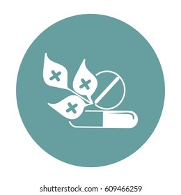 Medicinal plant. Icon.