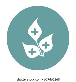 Medicinal plant. Icon.
