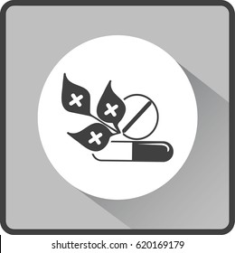 Medicinal plant. Icon.