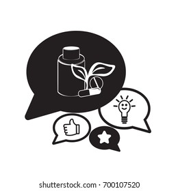 Heilpflanze. Symbol.