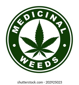 Medicinal weeds label.