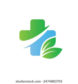 medicine abstract logo modern style