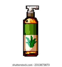 medicine aloe vera cosmetic game pixel art retro vector. bit medicine aloe vera cosmetic. old vintage illustration