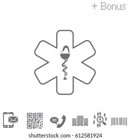 medicine (ambulance) icon. vector illustration