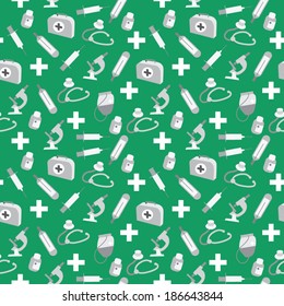Medicine background seamless.