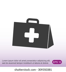 Medicine Bag vector icon