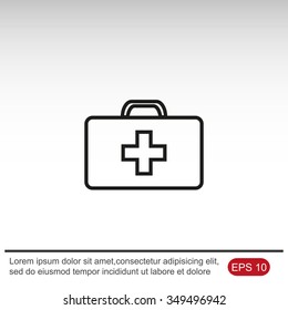 Medicine Bag vector icon