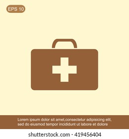 Medicine Bag vector icon
