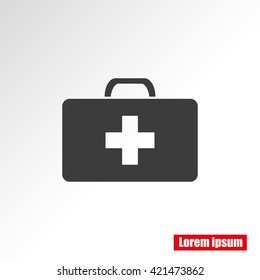 Medicine Bag vector icon
