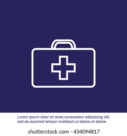 Medicine Bag vector icon
