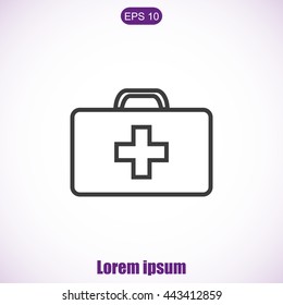 Medicine Bag vector icon
