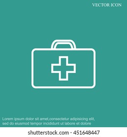 Medicine Bag vector icon
