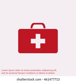 Medicine Bag vector icon