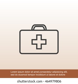 Medicine Bag vector icon
