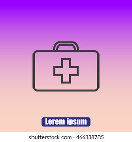 Medicine Bag vector icon