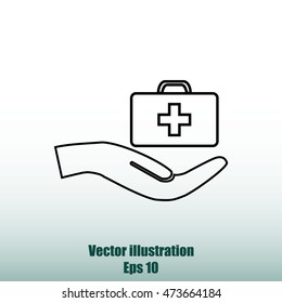Medicine Bag vector icon