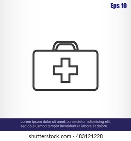 Medicine Bag vector icon
